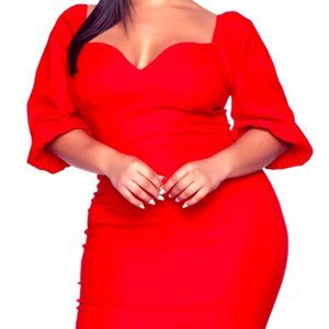 Plus Size Red Dress